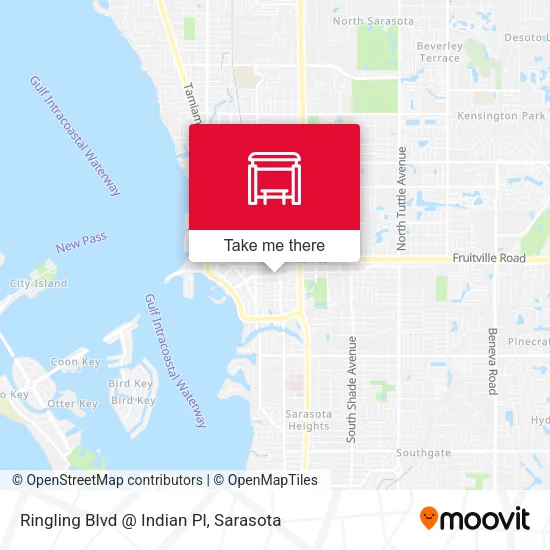 Mapa de Ringling Blvd @ Indian Pl