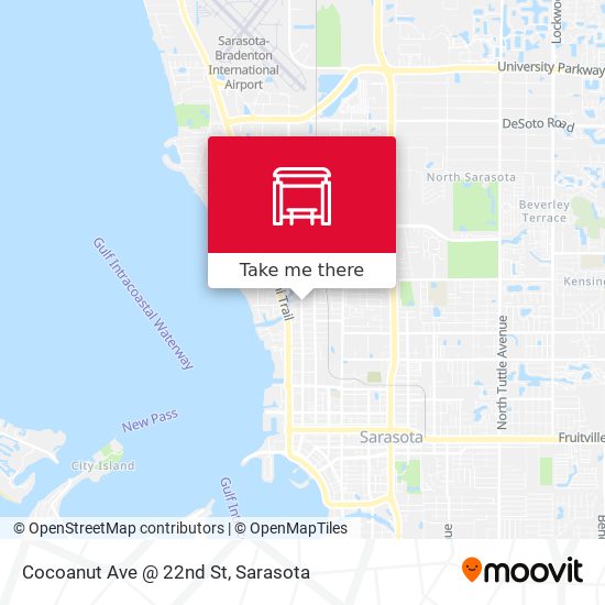 Mapa de Cocoanut Ave @ 22nd St