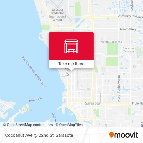 Mapa de Cocoanut Ave @ 22nd St