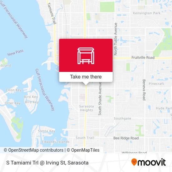 Mapa de S Tamiami Trl @ Irving St
