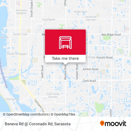 Mapa de Beneva Rd @ Coronado Rd