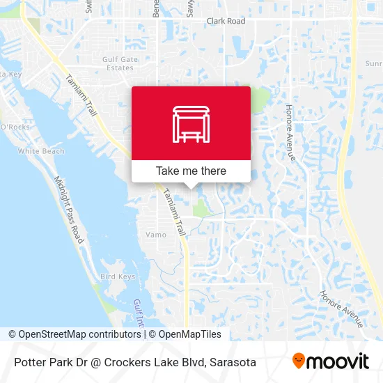 Mapa de Potter Park Dr @ Crockers Lake Blvd