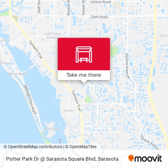 Potter Park Dr @ Sarasota Square Blvd map