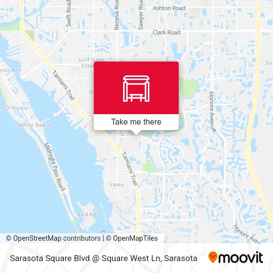 Mapa de Sarasota Square Blvd @ Square West Ln