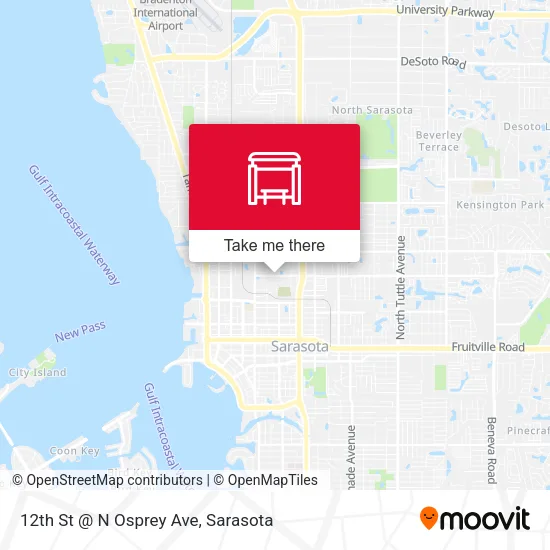 Mapa de 12th St @ N Osprey Ave