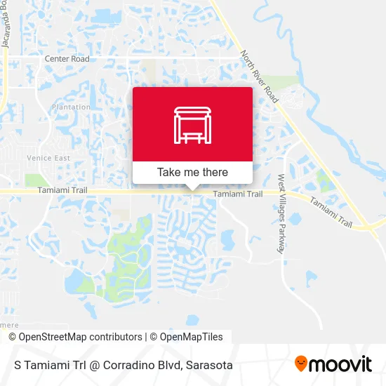 S Tamiami Trl @ Corradino Blvd map