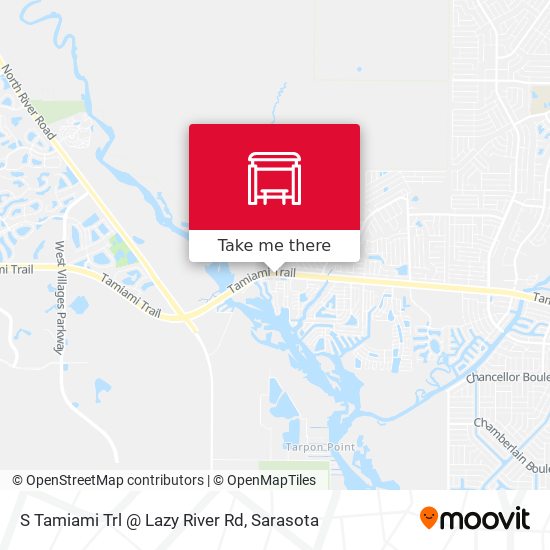 S Tamiami Trl @ Lazy River Rd map
