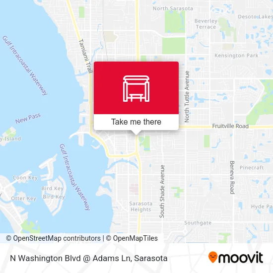 Mapa de N Washington Blvd @ Adams Ln