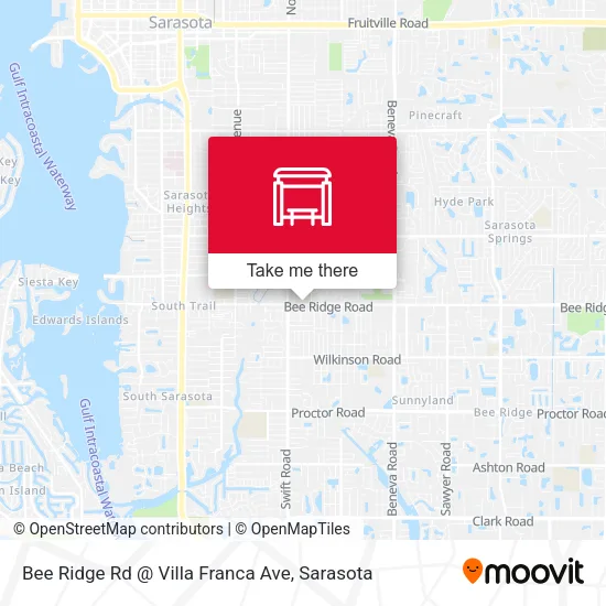 Mapa de Bee Ridge Rd @ Villa Franca Ave