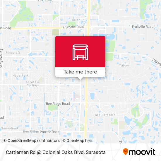 Cattlemen Rd @ Colonial Oaks Blvd map