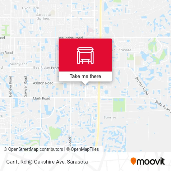 Mapa de Gantt Rd @ Oakshire Ave