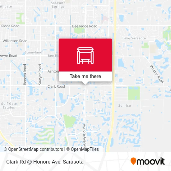 Mapa de Clark Rd @ Honore Ave