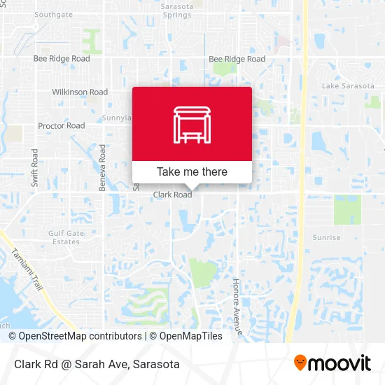 Mapa de Clark Rd @ Sarah Ave