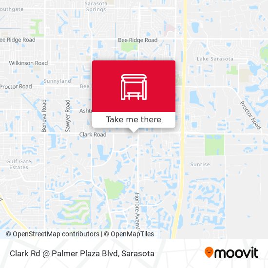 Mapa de Clark Rd @ Palmer Plaza Blvd