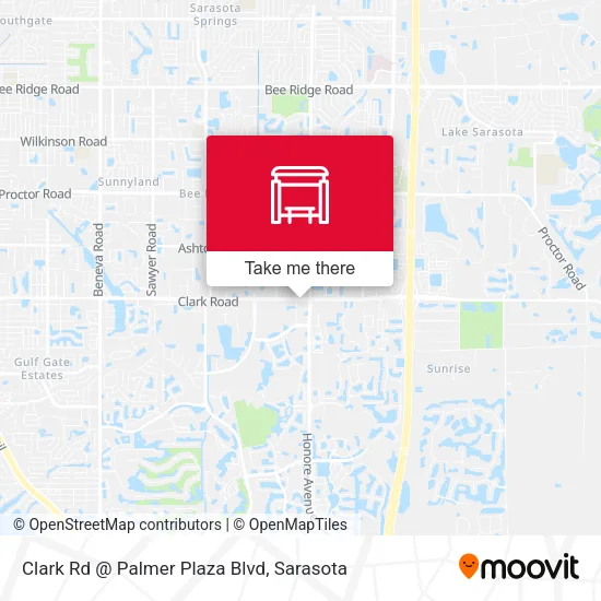 Mapa de Clark Rd @ Palmer Plaza Blvd