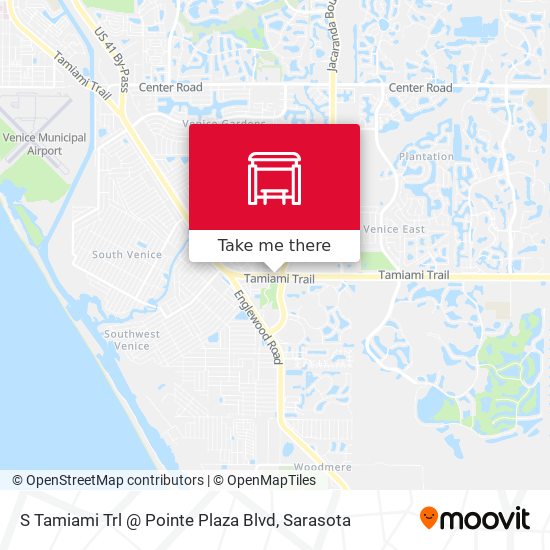 S Tamiami Trl @ Pointe Plaza Blvd map