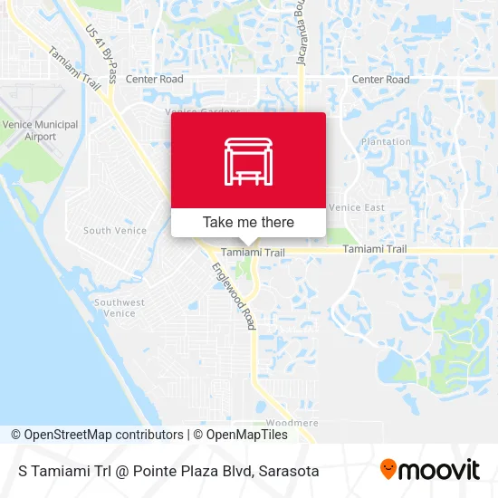 Mapa de S Tamiami Trl @ Pointe Plaza Blvd