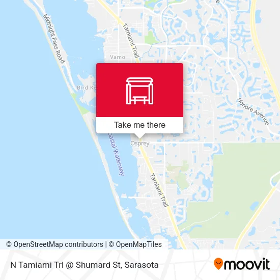 Mapa de N Tamiami Trl @ Shumard St