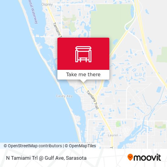 N Tamiami Trl @ Gulf Ave map