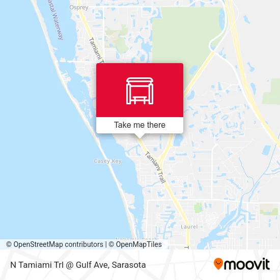 Mapa de N Tamiami Trl @ Gulf Ave