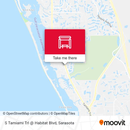 Mapa de S Tamiami Trl @ Habitat Blvd