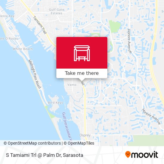 S Tamiami Trl @ Palm Dr map