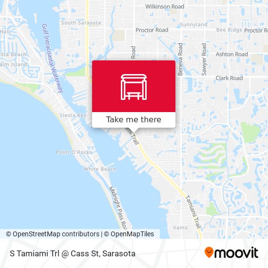 Mapa de S Tamiami Trl @ Cass St