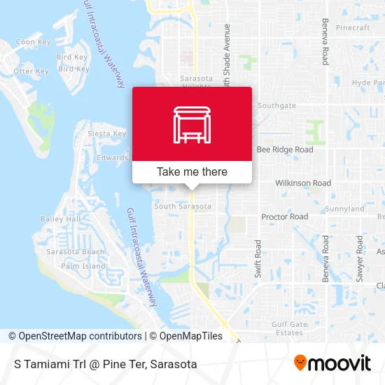 Mapa de S Tamiami Trl @ Pine Ter