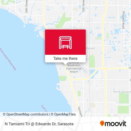N Tamiami Trl @ Edwards Dr map