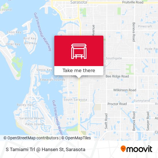 S Tamiami Trl @ Hansen St map
