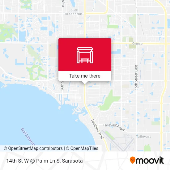 Mapa de 14th St W @ Palm Ln S