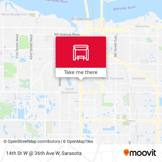 Mapa de 14th St W @ 36th Ave W