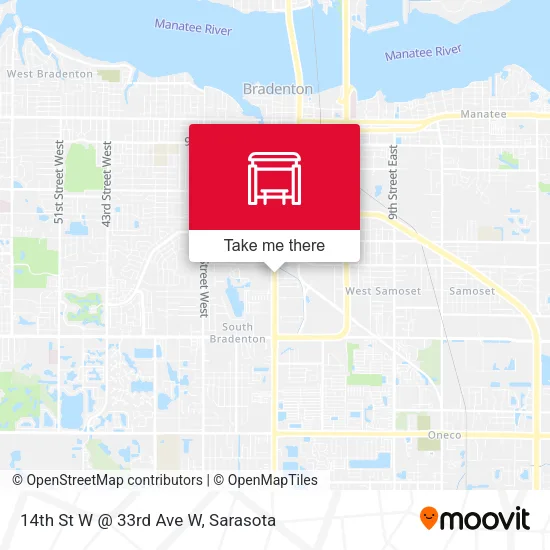 Mapa de 14th St W @ 33rd Ave W