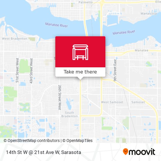 14th St W @ 21st Ave W map