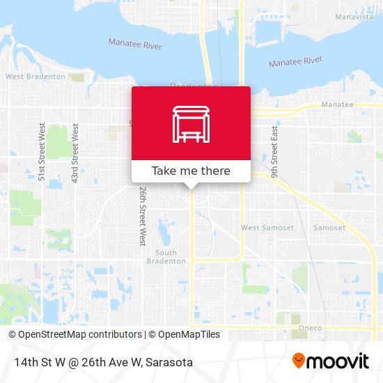 14th St W @ 26th Ave W map