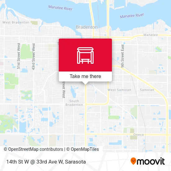 Mapa de 14th St W @ 33rd Ave W