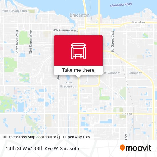 Mapa de 14th St W @ 38th Ave W
