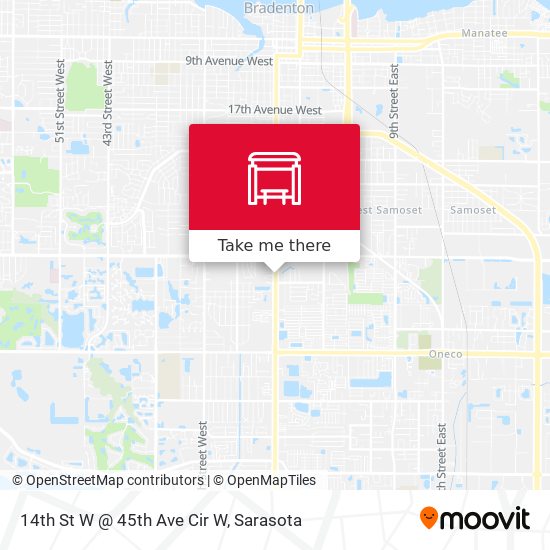 Mapa de 14th St W @ 45th Ave Cir W