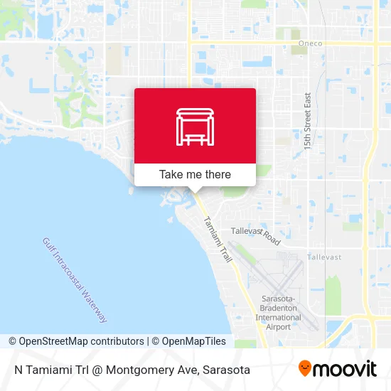 Mapa de N Tamiami Trl @ Montgomery Ave
