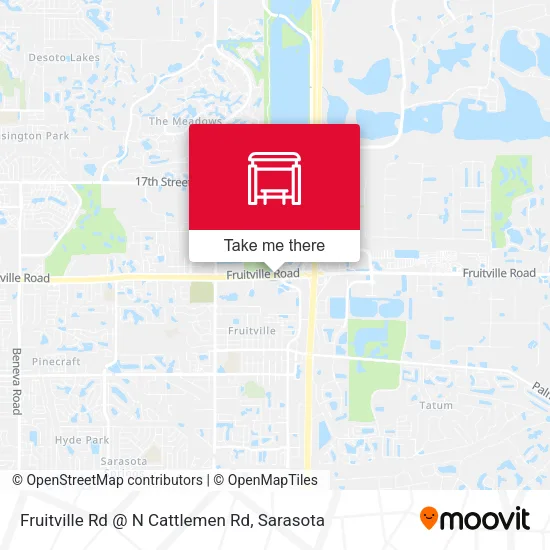 Mapa de Fruitville Rd @ N Cattlemen Rd