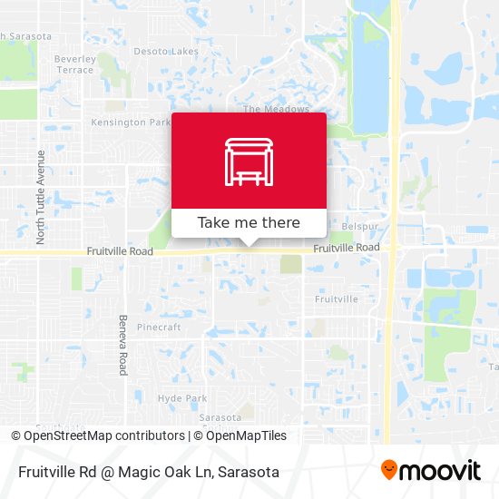 Fruitville Rd @ Magic Oak Ln map