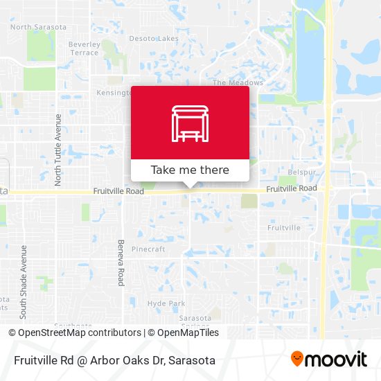 Fruitville Rd @ Arbor Oaks Dr map