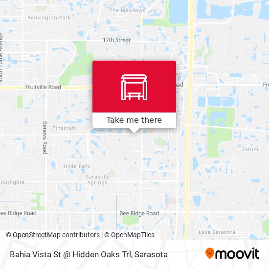 Bahia Vista St @ Hidden Oaks Trl map