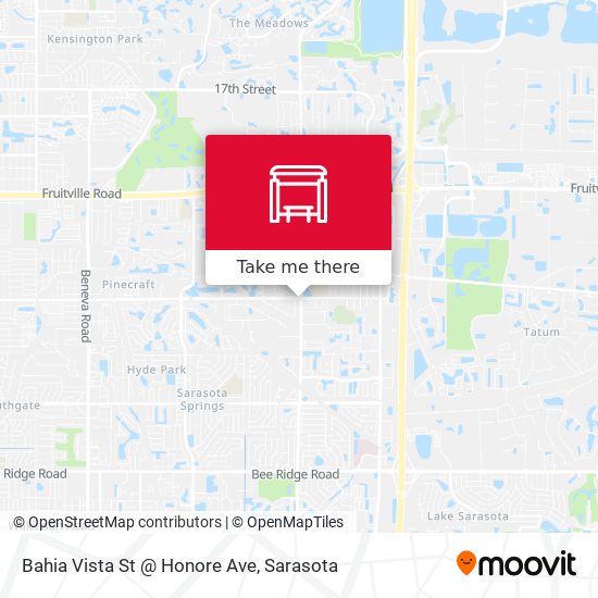 Bahia Vista St @ Honore Ave map