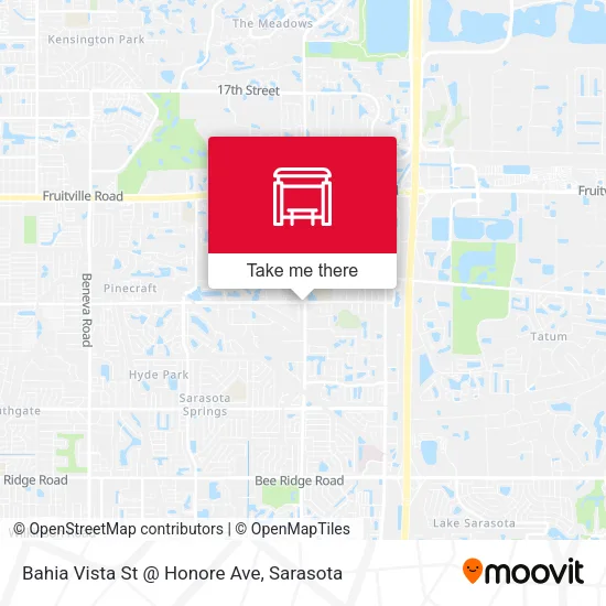 Mapa de Bahia Vista St @ Honore Ave