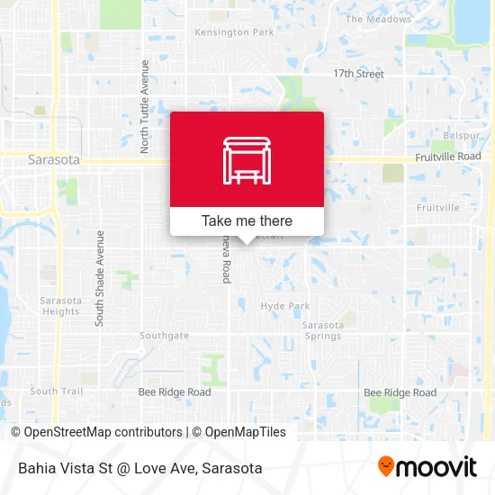 Mapa de Bahia Vista St @ Love Ave