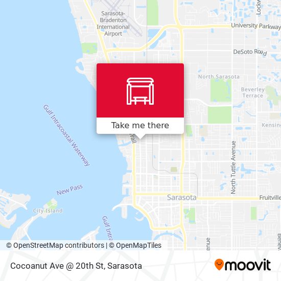 Cocoanut Ave @ 20th St map