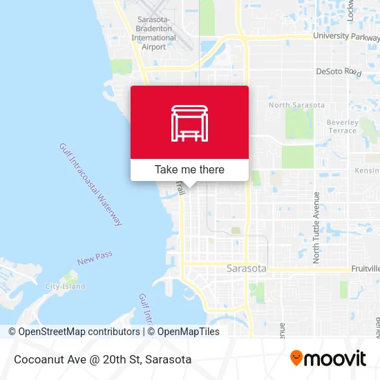 Mapa de Cocoanut Ave @ 20th St
