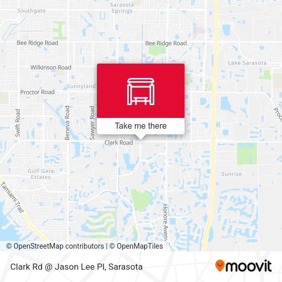 Mapa de Clark Rd @ Jason Lee Pl