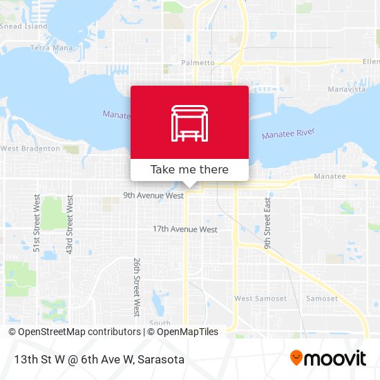 13th St W @ 6th Ave W map